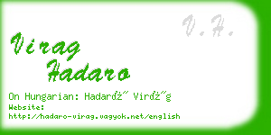 virag hadaro business card